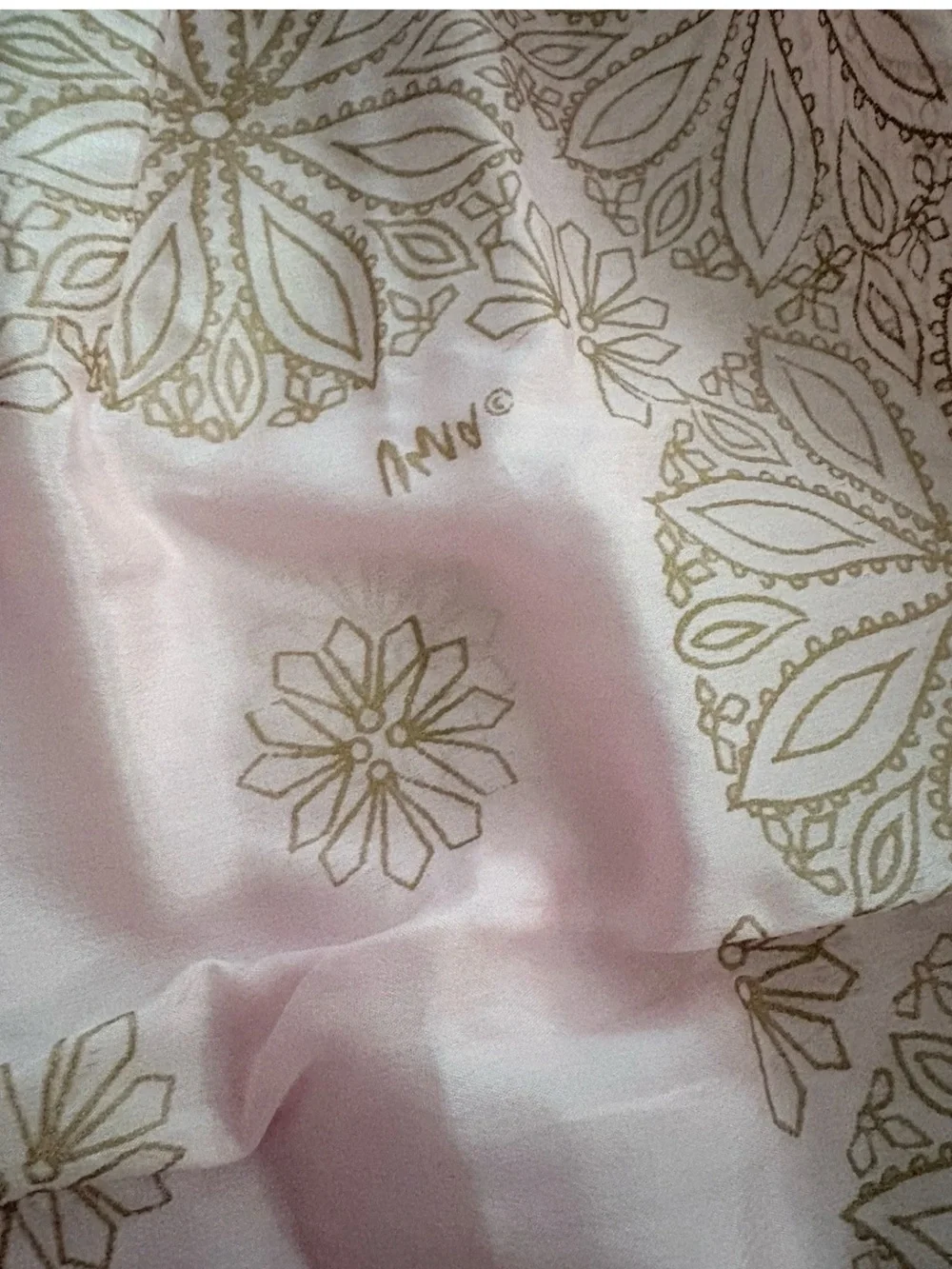 Vintage Vera Neumann Silk Scarves 2 Signed Tags Hand Rolled